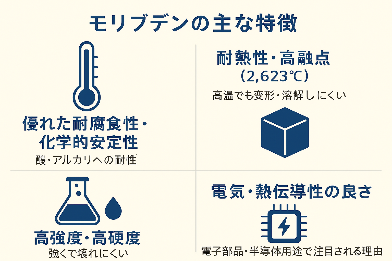 モリブデンの主な用途